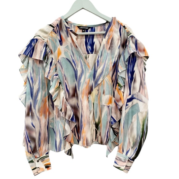 Catherine Gee Bella Blouse - Abstract Orchid size medium - Picture 4 of 7